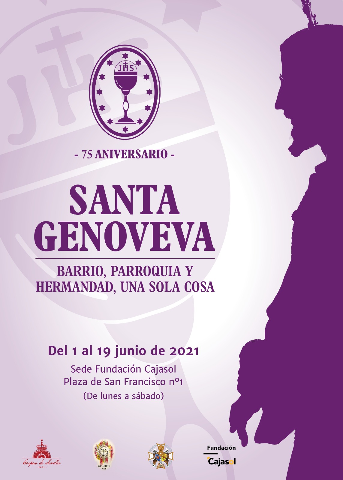Cartel Santa Genoveva, Barrio, Parroquia, Hermandad (2)
